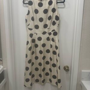 Banana Republic Silk Polka Dot Sleeveless Dress